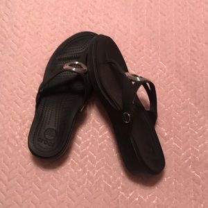 Black crocs size 7 worn once
